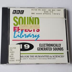 BBC Sound Effects Library Communications Electronically Generated Sounds CD 19